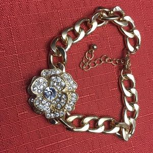 Gold flower bracelet